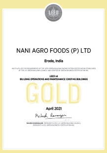 Nani Agro Foods LEED Certificate